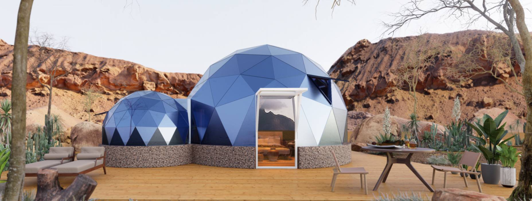 沽源县球形智能光伏玻璃星空房